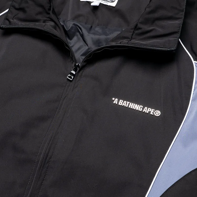A Bathing Ape Logo Nylon Track Jacket - Black