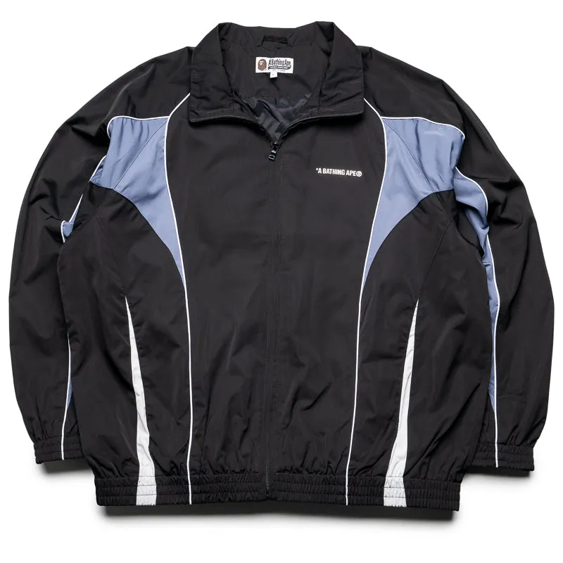 A Bathing Ape Logo Nylon Track Jacket - Black