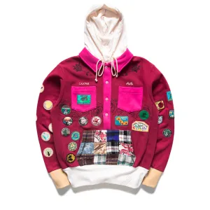 Advisory Board Crystals Rose Patch Gardener Hooded Sweatshirt - Wine