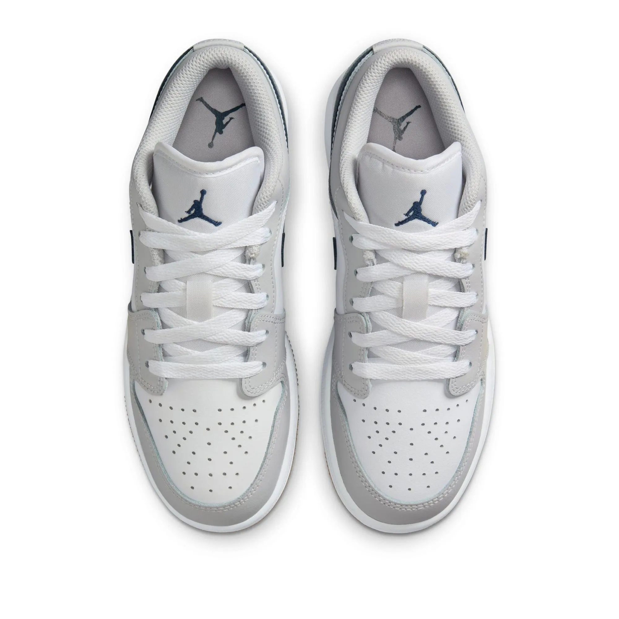 Air Jordan 1 Low (GS) - White/Midnight Navy