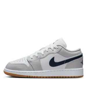 Air Jordan 1 Low (GS) - White/Midnight Navy