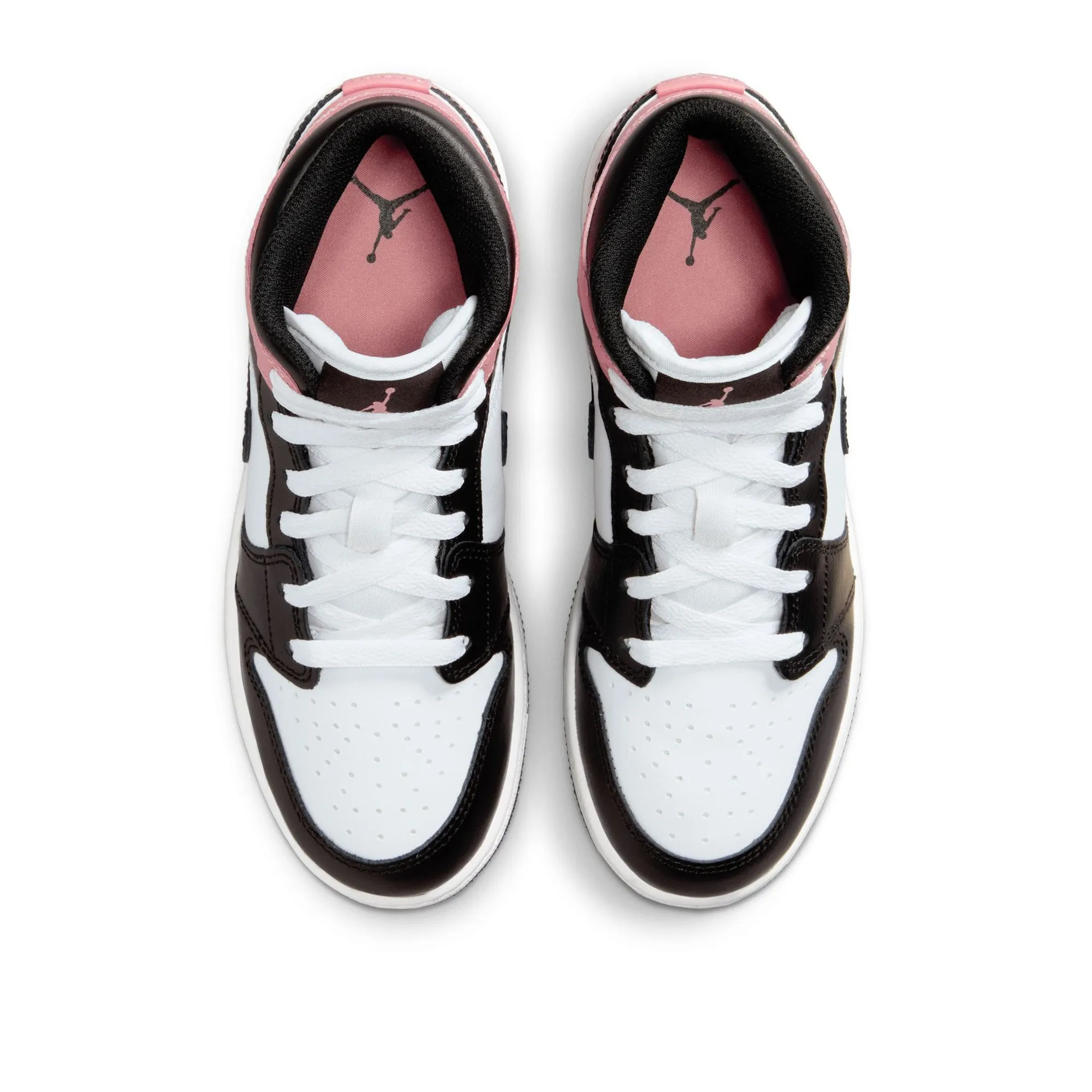 Air Jordan 1 Mid (GS) - White/Rust Pink
