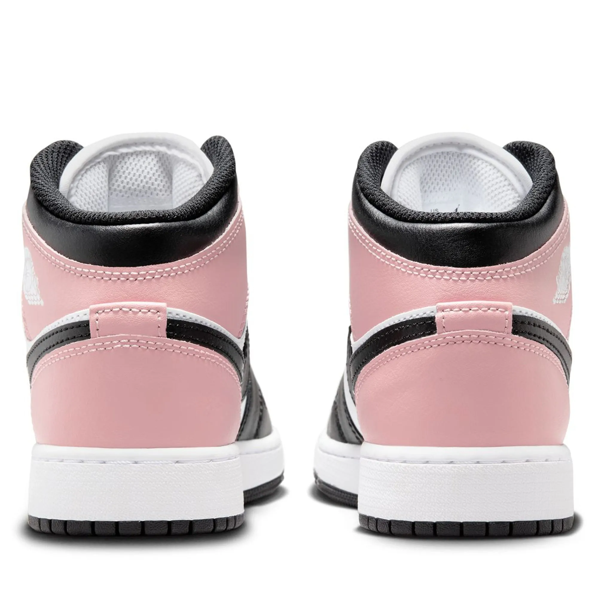 Air Jordan 1 Mid (GS) - White/Rust Pink