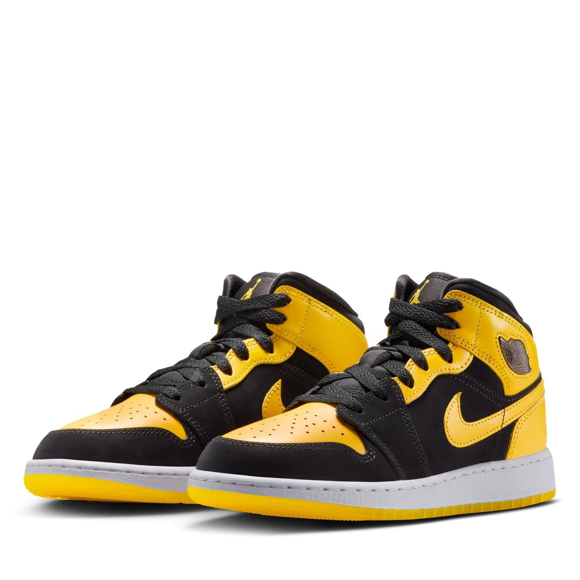 Air Jordan 1 Mid SE (GS) - Black/Varsity Maize
