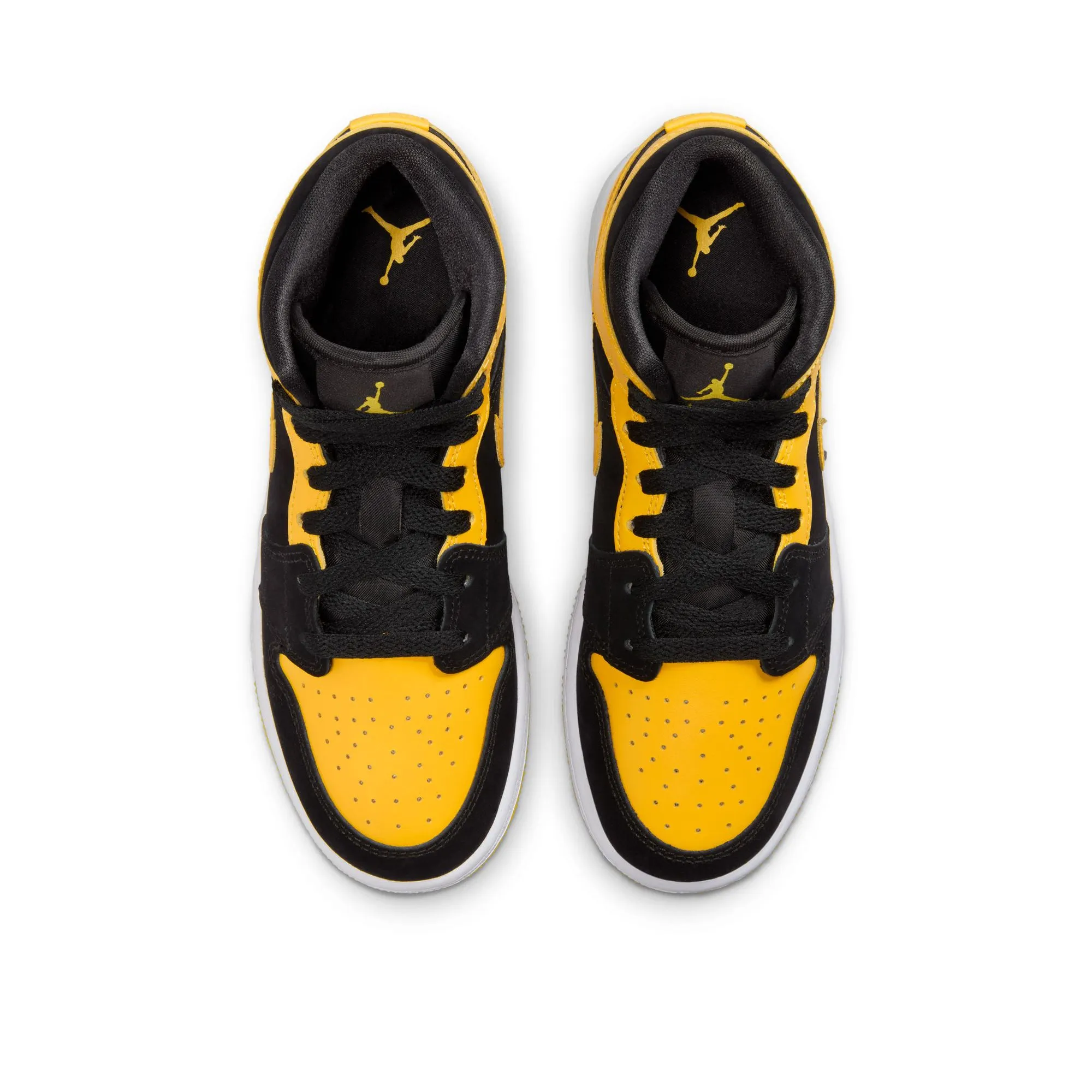 Air Jordan 1 Mid SE (GS) - Black/Varsity Maize