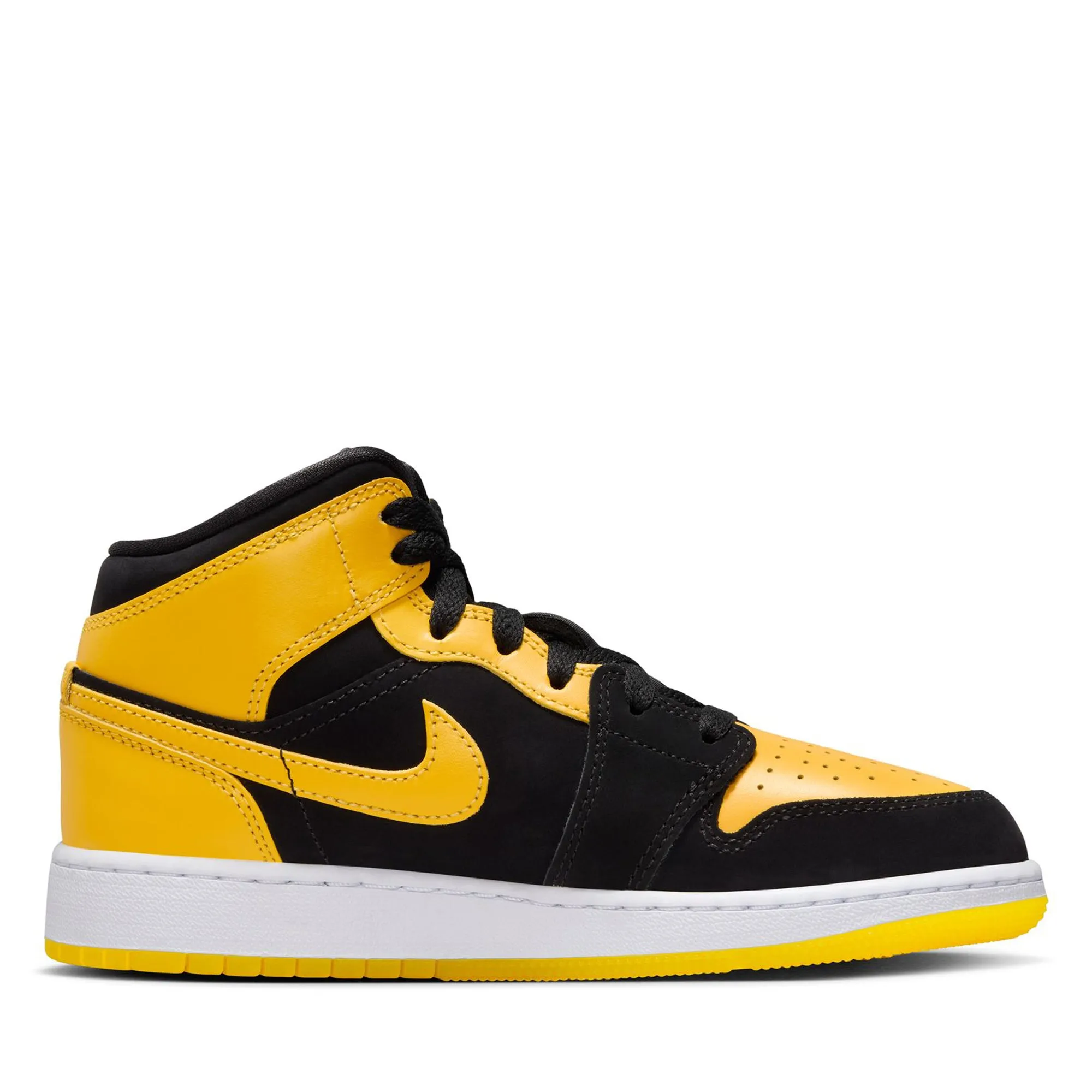 Air Jordan 1 Mid SE (GS) - Black/Varsity Maize