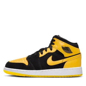 Air Jordan 1 Mid SE (GS) - Black/Varsity Maize