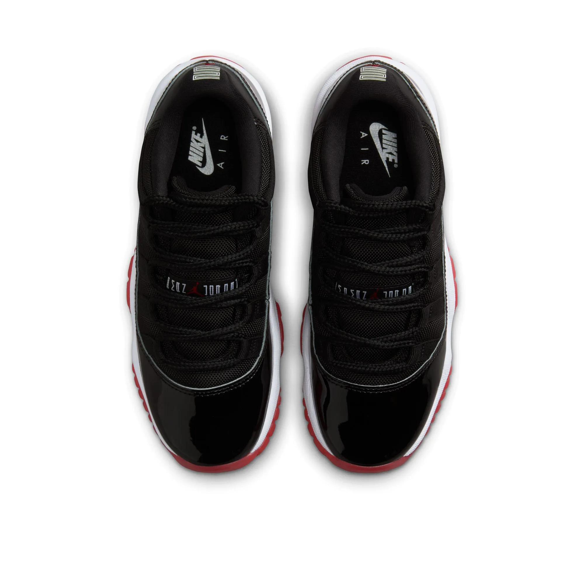 Air Jordan 11 Retro Low 'Bred' (GS) - Black/Varsity Red