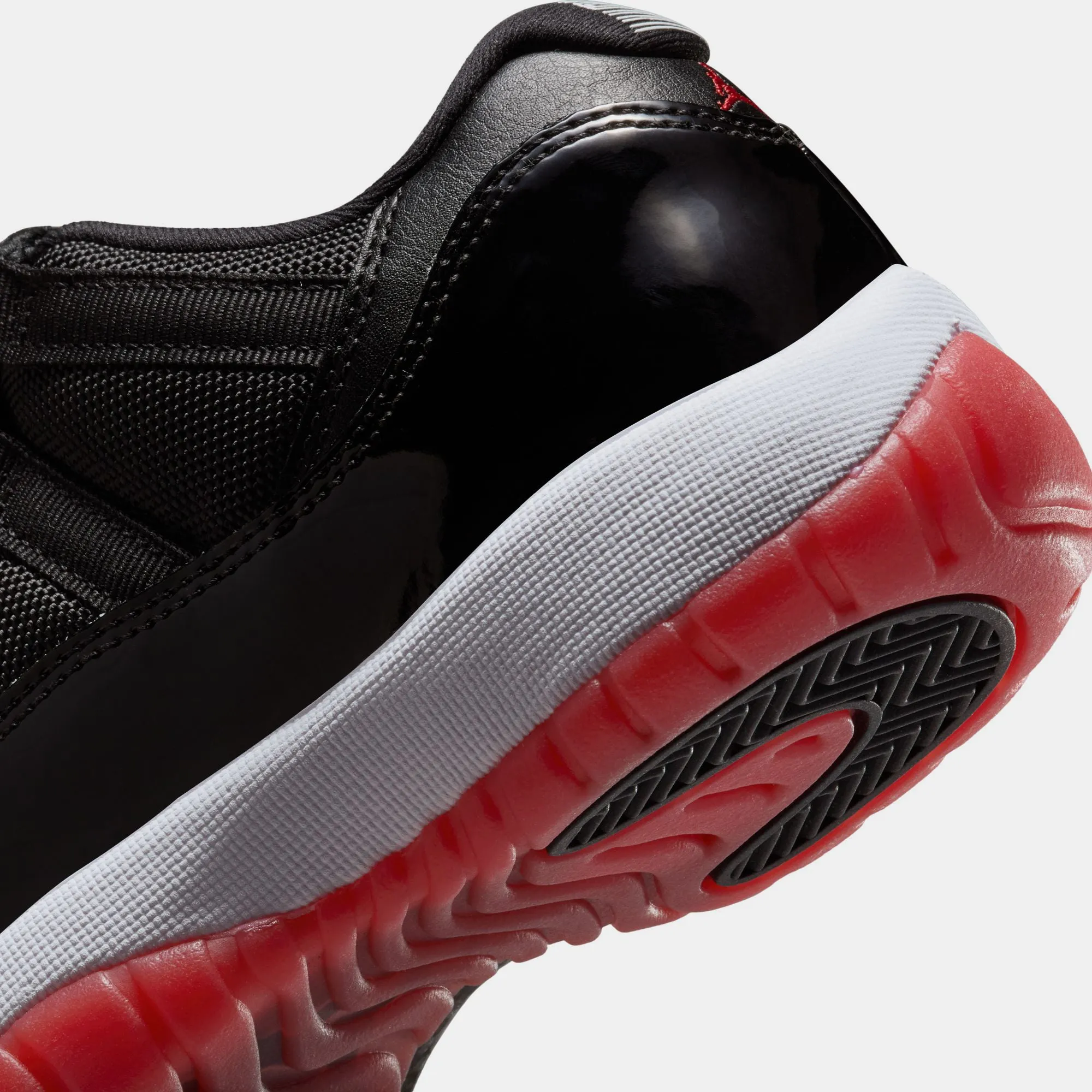 Air Jordan 11 Retro Low 'Bred' (GS) - Black/Varsity Red