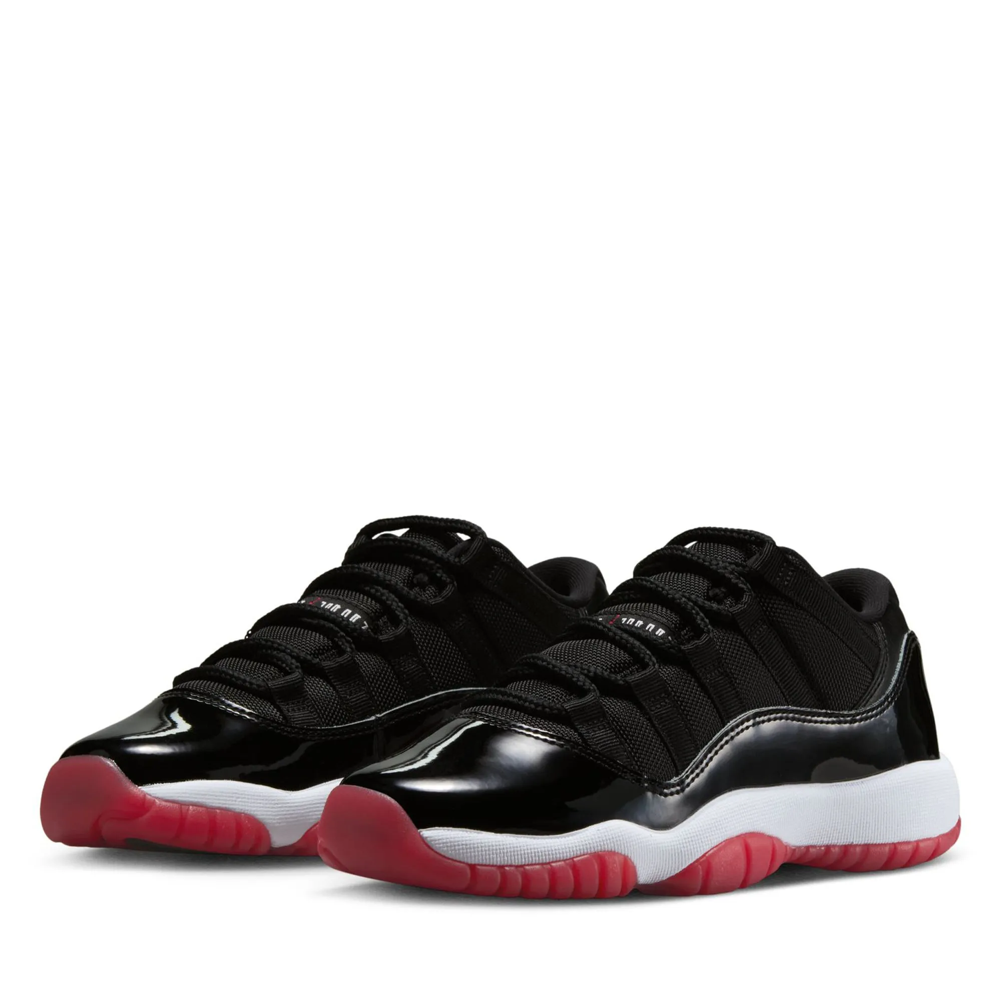 Air Jordan 11 Retro Low 'Bred' (GS) - Black/Varsity Red