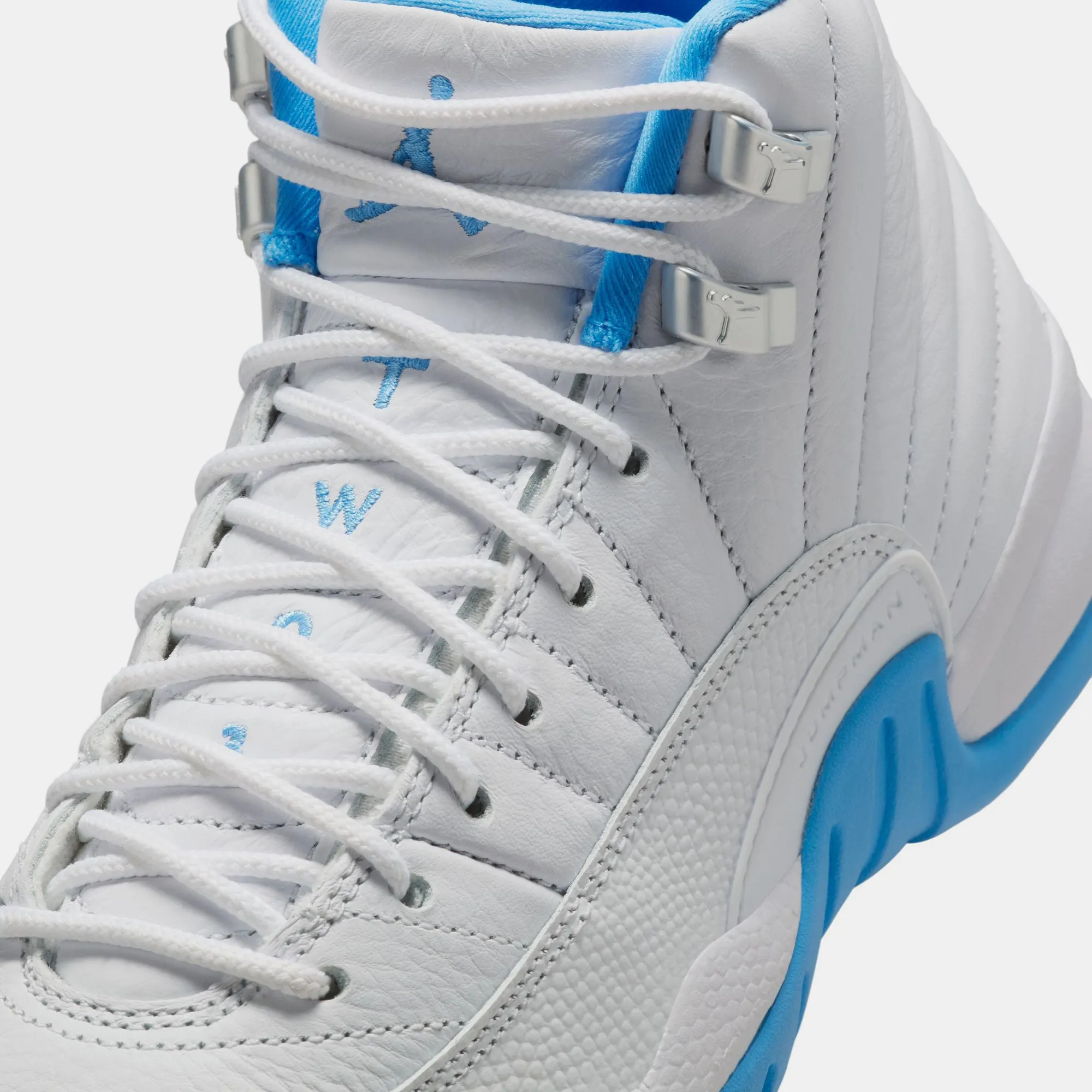 Air Jordan 12 Retro 'Melo' (GS) - White/University Blue