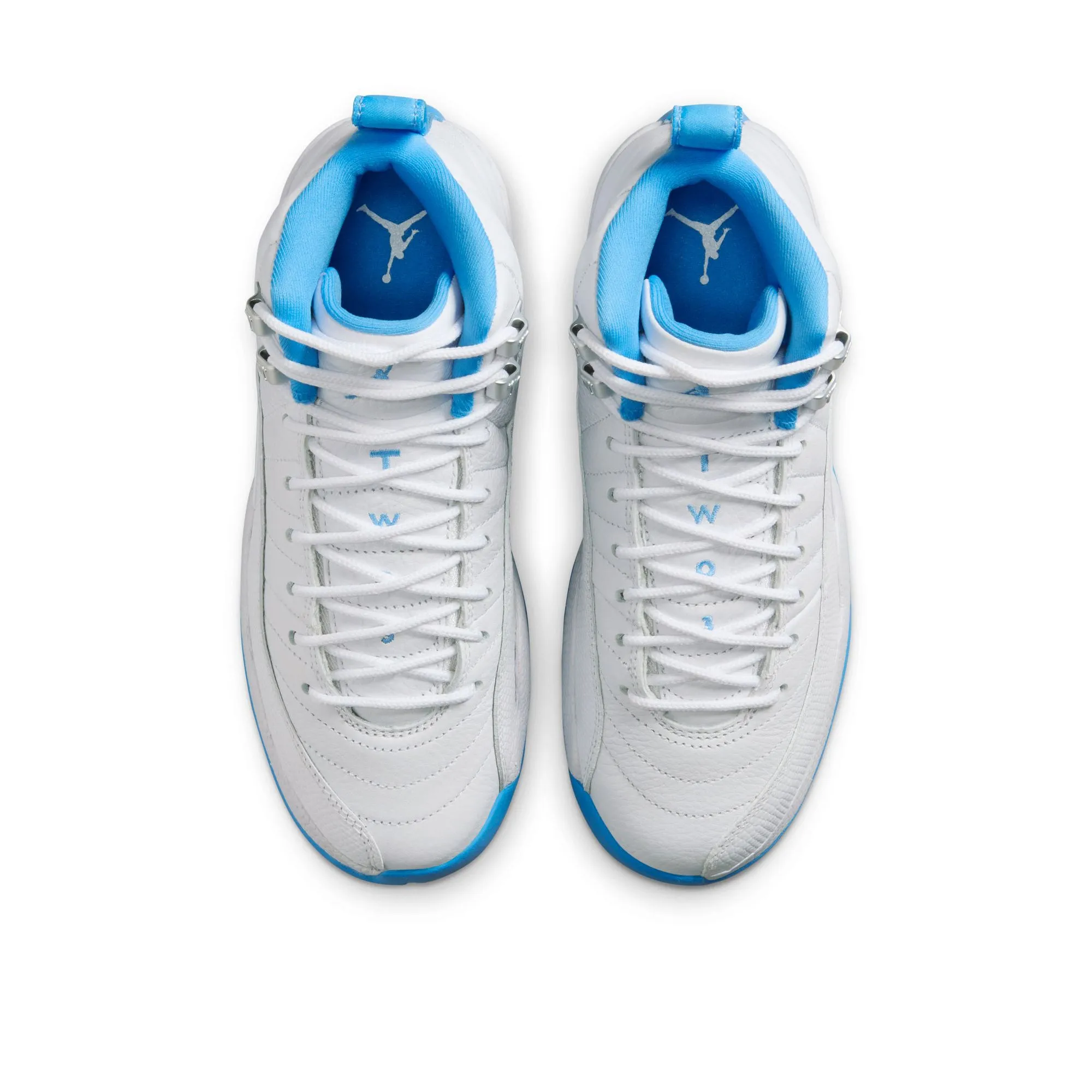 Air Jordan 12 Retro 'Melo' (GS) - White/University Blue