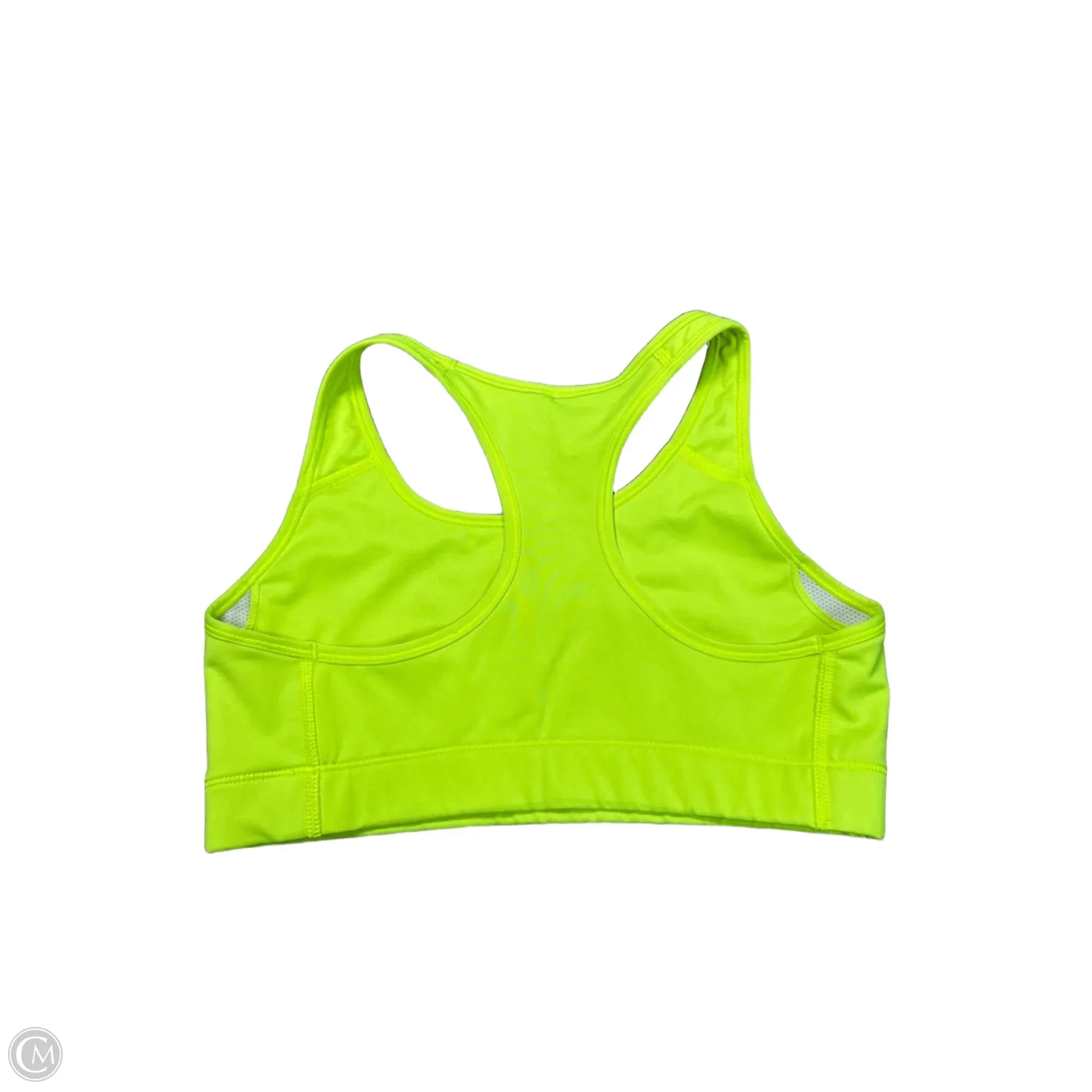Athletic Bra By Nike Apparel In Yellow, Size: M