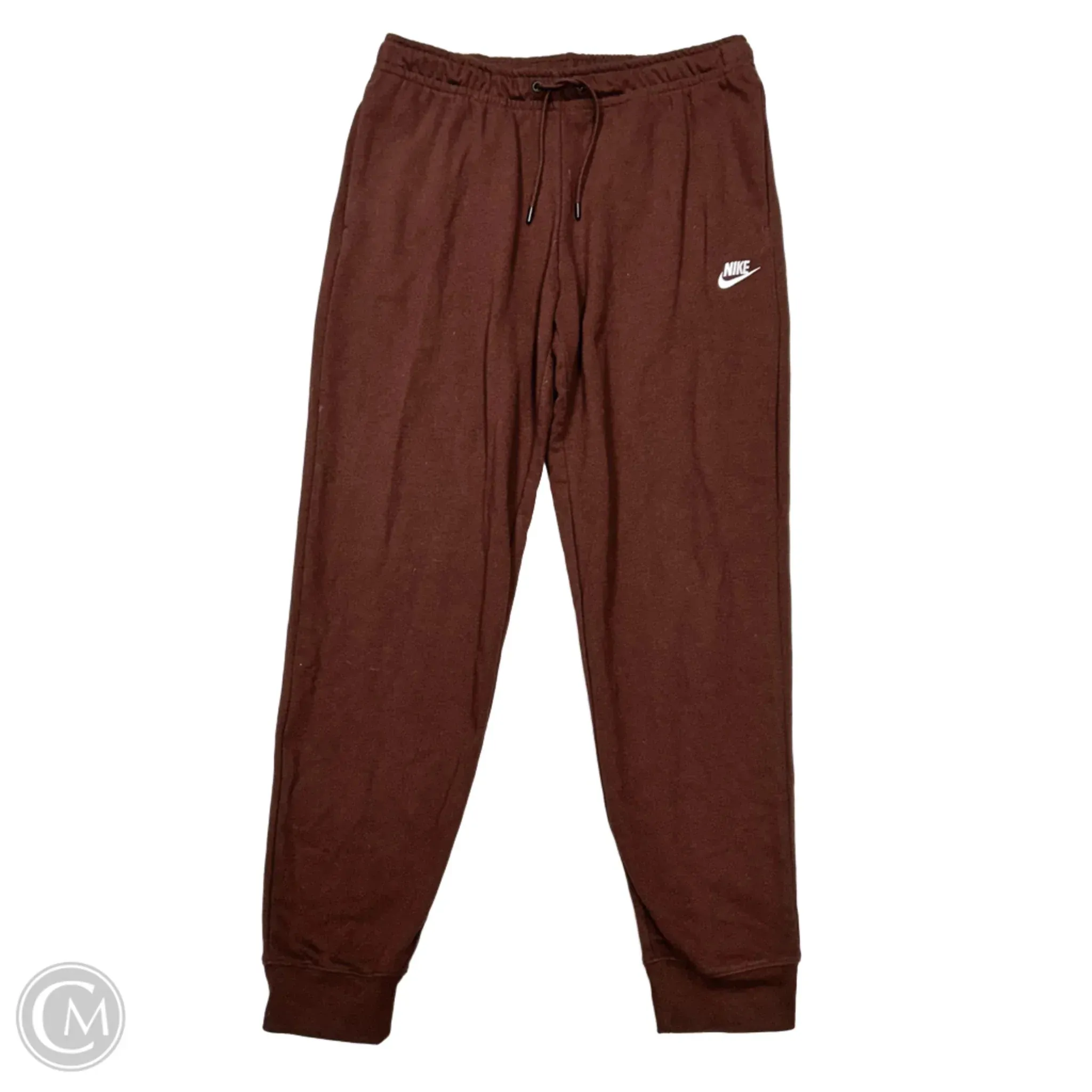 Athletic Pants By Nike Apparel In Brown, Size: L