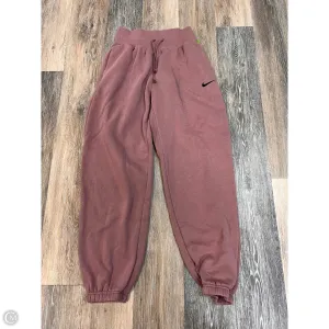 Athletic Pants By Nike Apparel In Mauve, Size: Xs