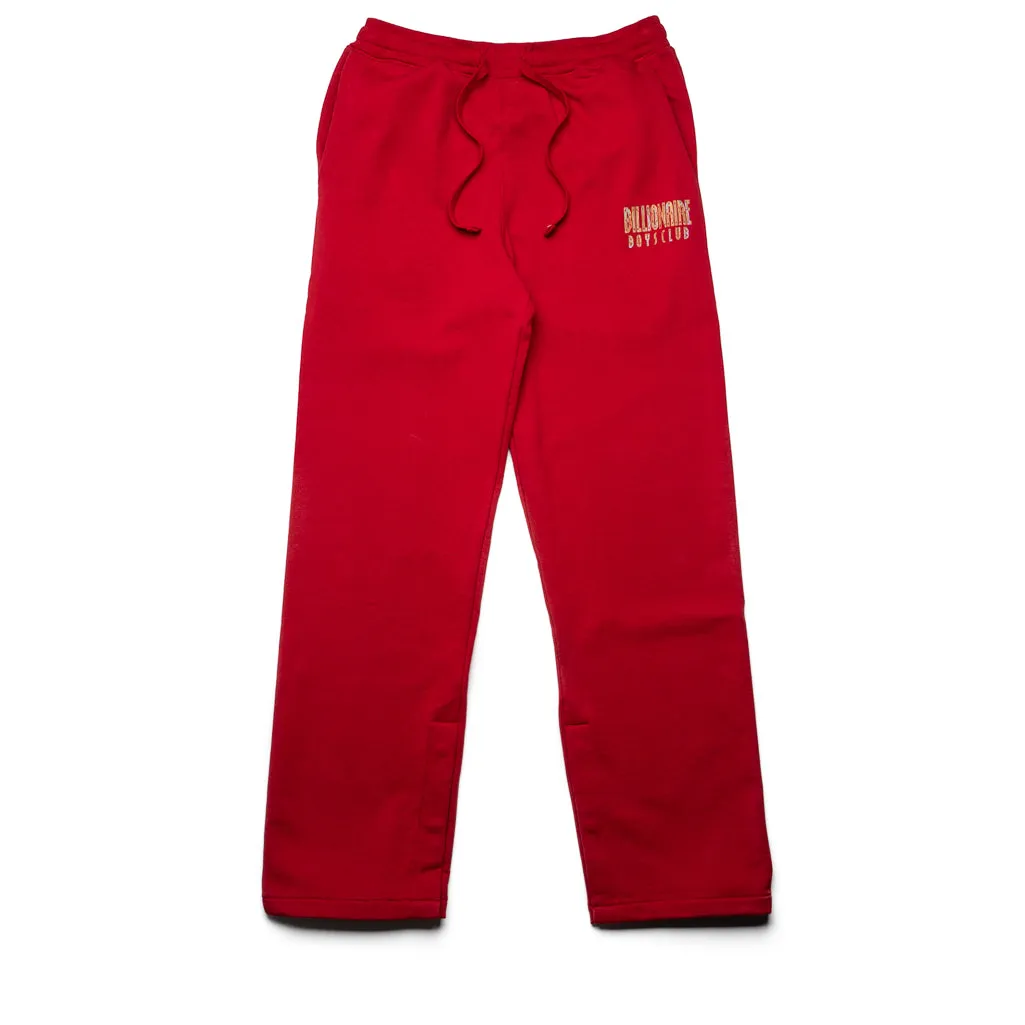 Billionaire Boys Club Straight Sweatpants - Chili Pepper