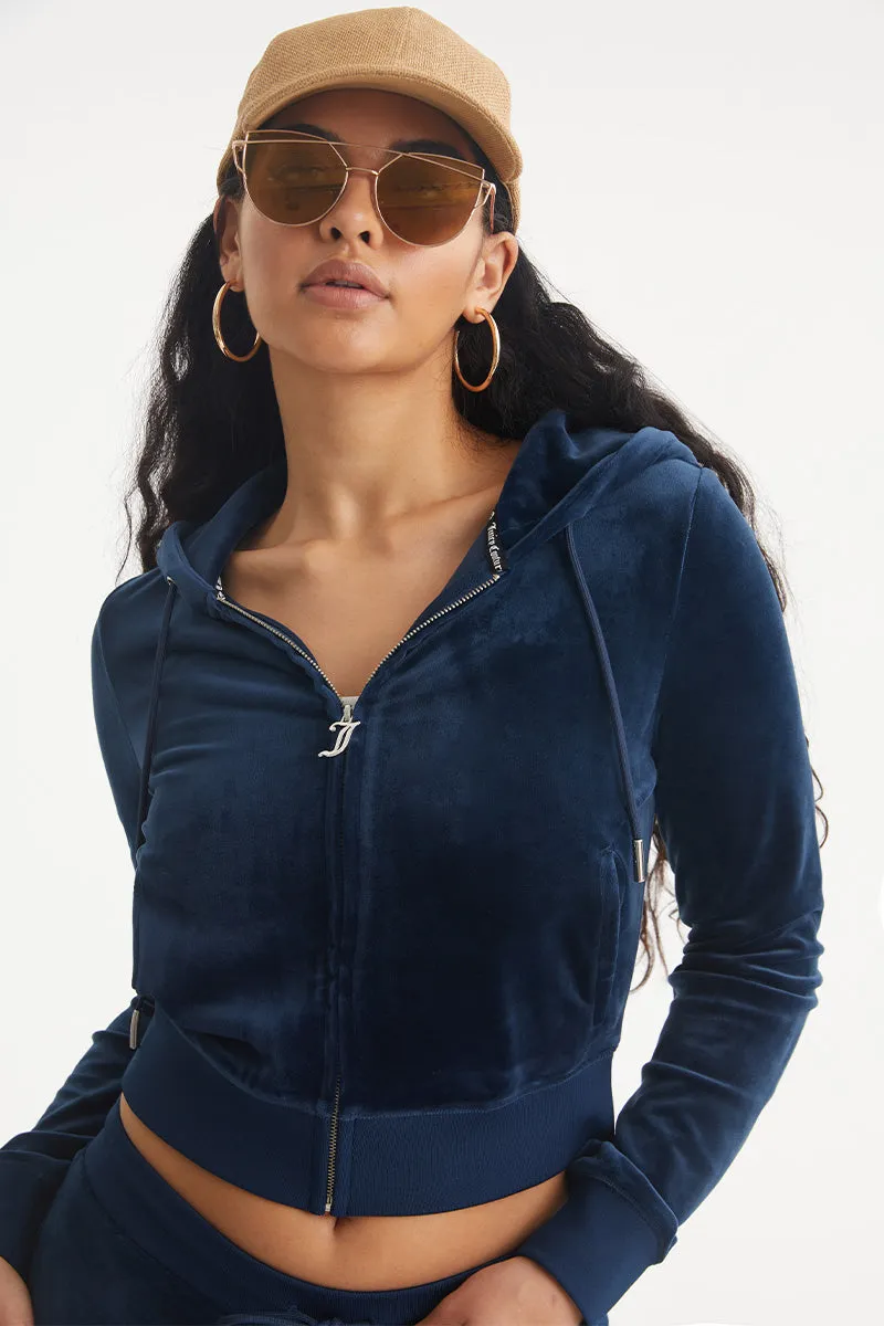 Capricorn Customizable Big Bling Velour Hoodie Juicy Couture