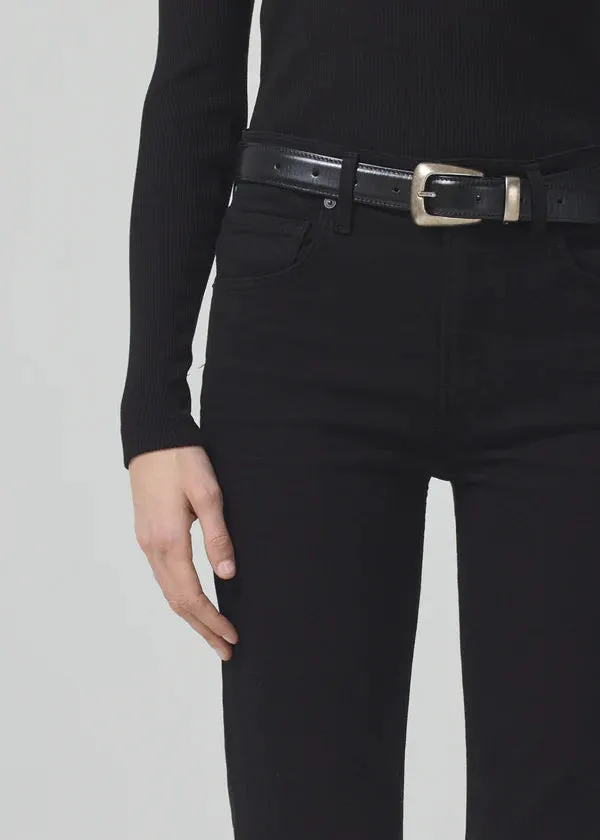 Citizens of Humanity Isola Cropped Boot: Plush Black