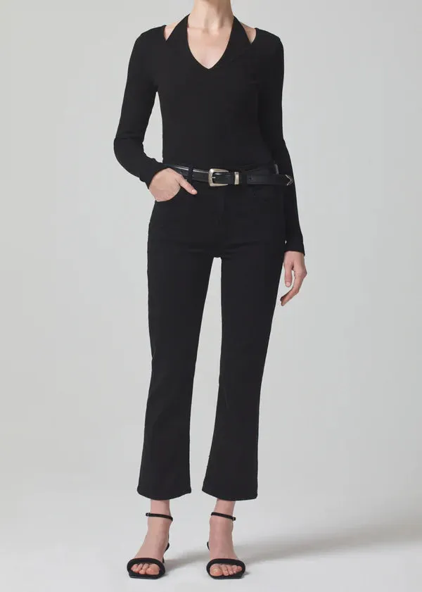 Citizens of Humanity Isola Cropped Boot: Plush Black