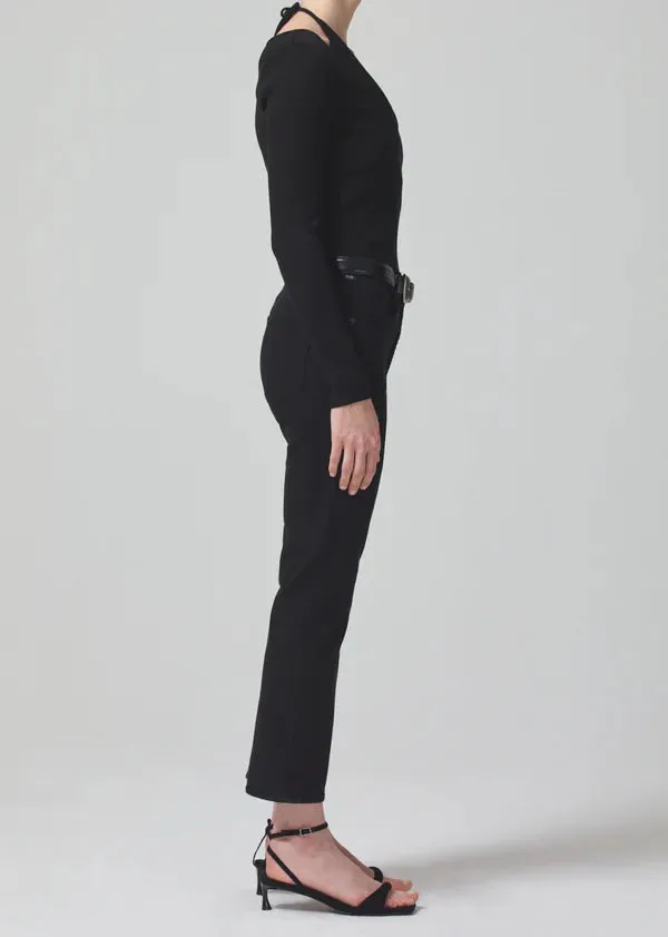 Citizens of Humanity Isola Cropped Boot: Plush Black