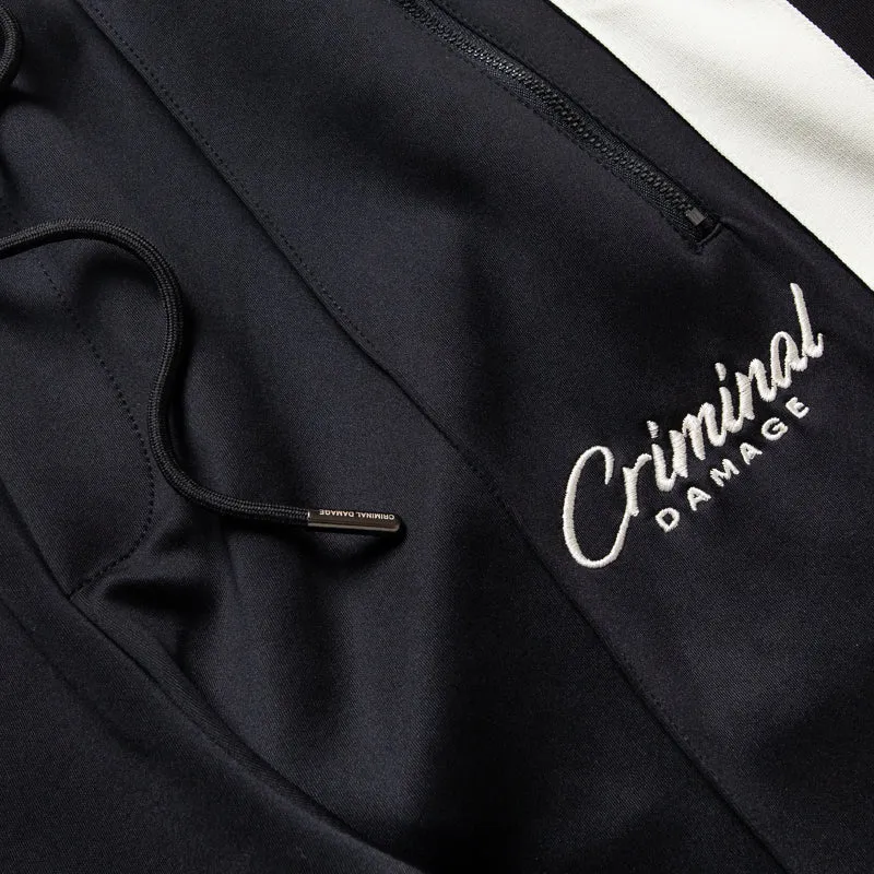Criminal Damage Pin Tuck Jogger - Black