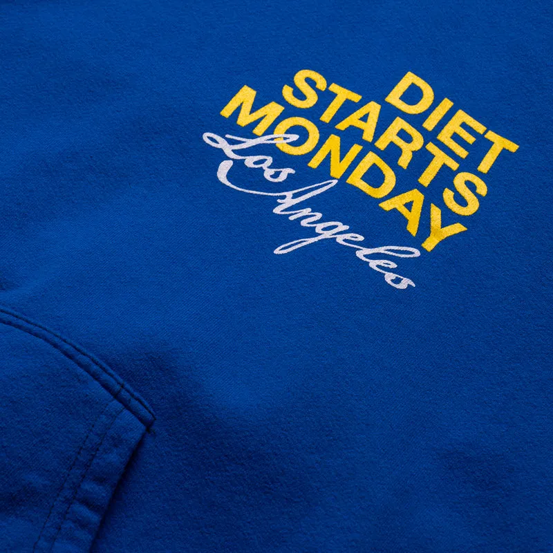 Diet Starts Monday LA Hoodie - Blue/Yellow