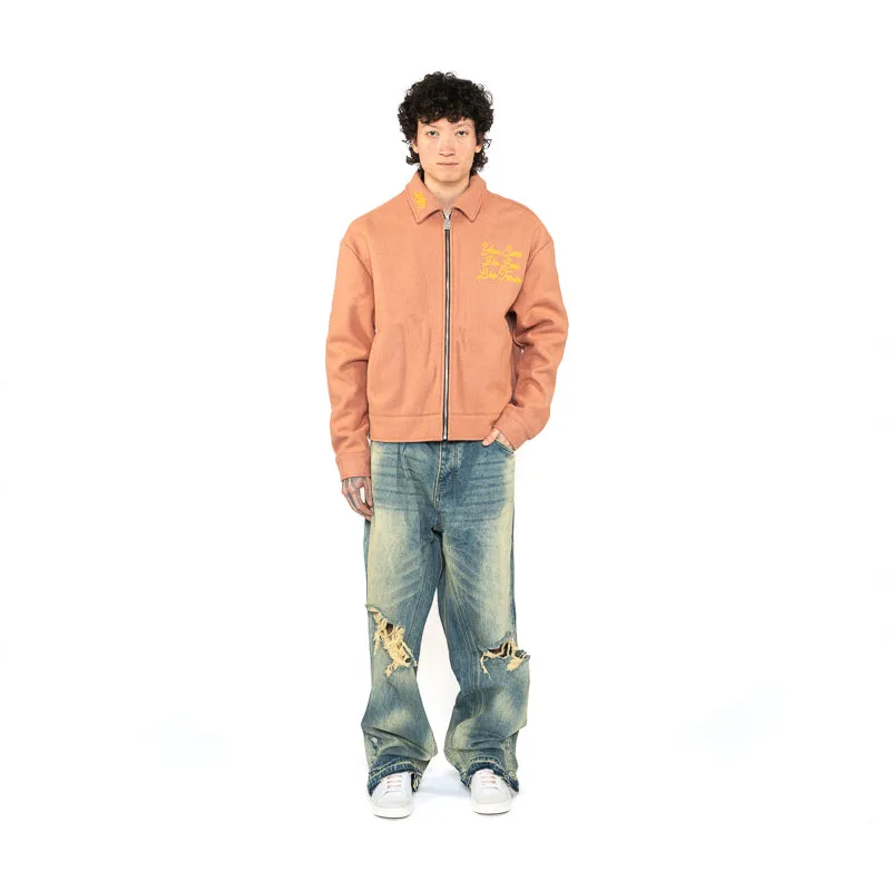Diet Starts Monday Trouble Jacket - Peach