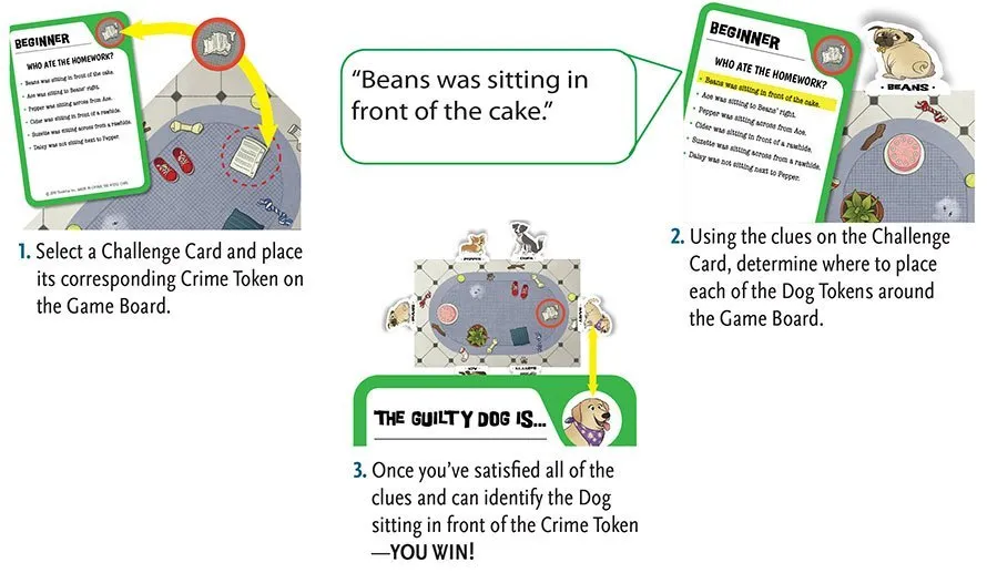 Dog Crimes - Who's To Blame Logic Game