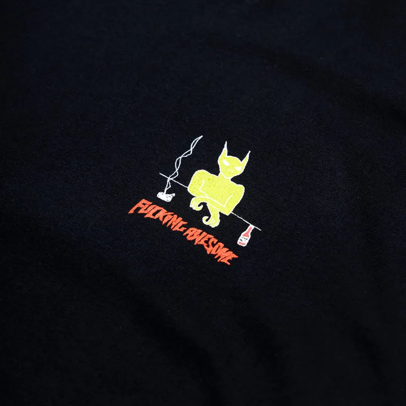 Fucking Awesome Drunk And Sad L/S Tee - Black