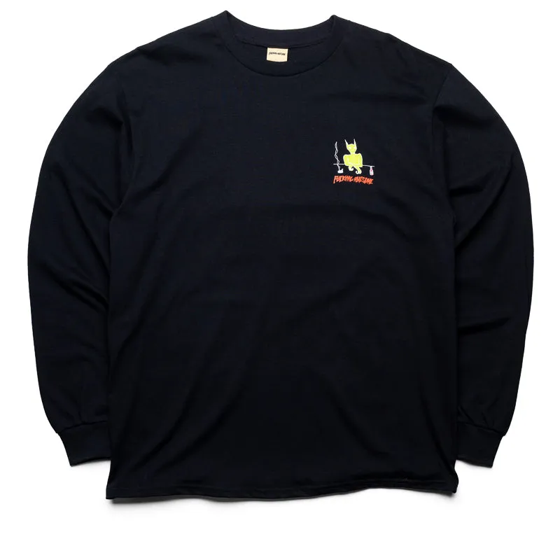 Fucking Awesome Drunk And Sad L/S Tee - Black