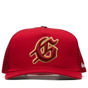 Godspeed New York GS Logo Trucker Hat - Red/Yellow