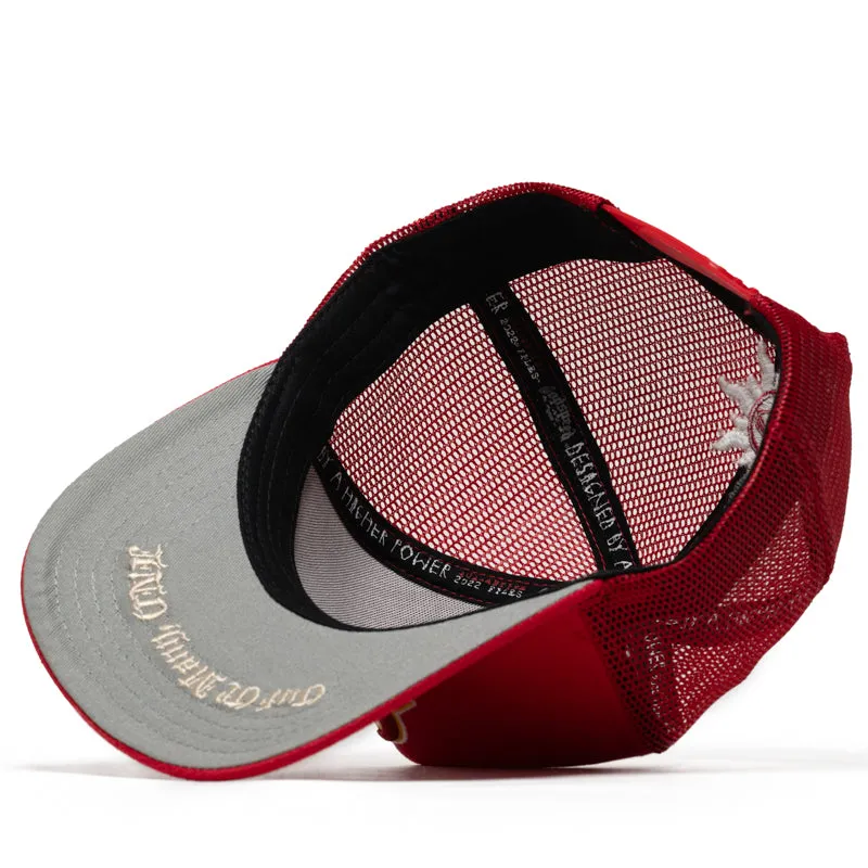 Godspeed New York GS Logo Trucker Hat - Red/Yellow