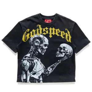 Godspeed New York Mankind vs AI Tee - Black/Yellow