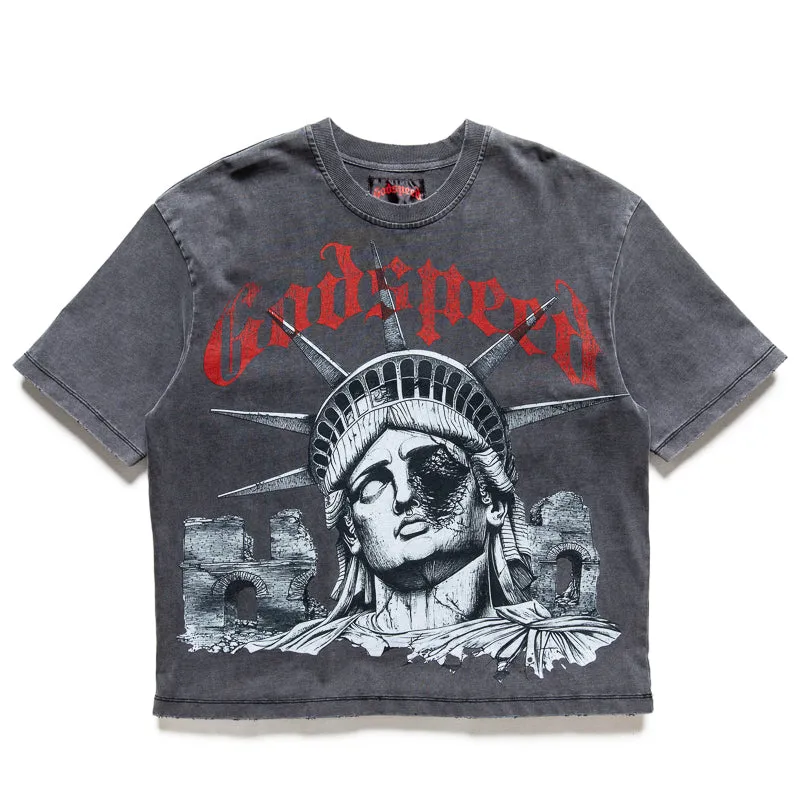 Godspeed New York R.O.M.E Tee - Grey Wash