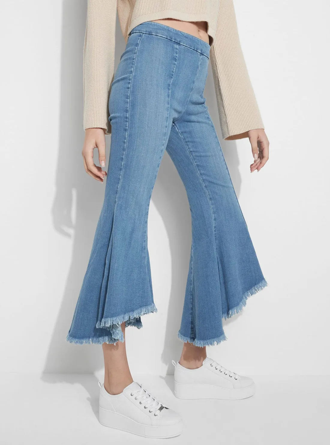 High-Rise Flare Denim Jeans in Sophia Wash Guess
