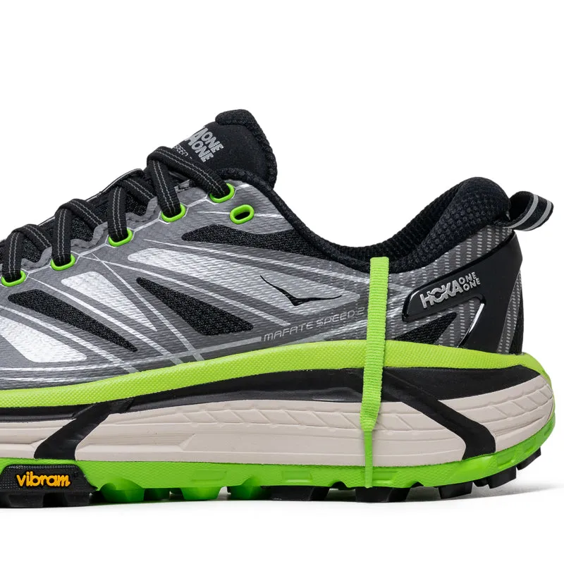 Hoka U Mafate Speed 2 - Black/Electric Green