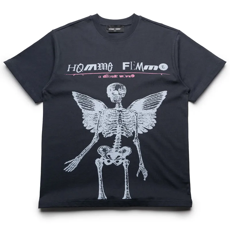 Homme Femme Circle Of Life Tee - Black