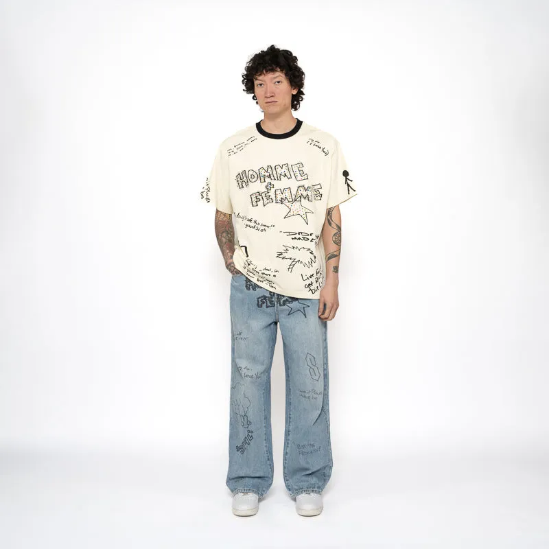 Homme Femme Yearbook Denim - Blue
