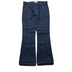 Honor The Gift Denim Riding Flare Pant - Indigo