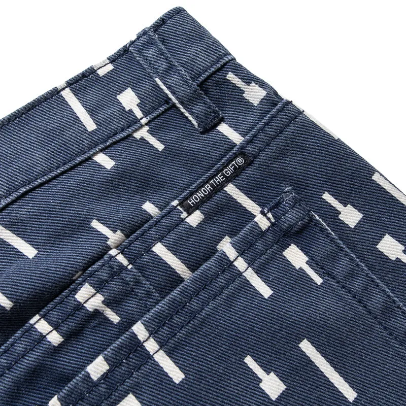 Honor The Gift Denim Riding Flare Pant - Navy