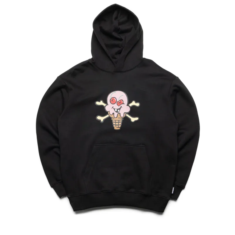 Ice Cream Cones Hoodie - Black