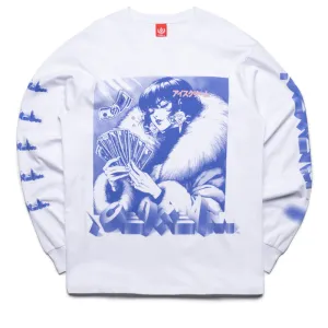 Ice Cream Count Em L/S Knit Tee - White