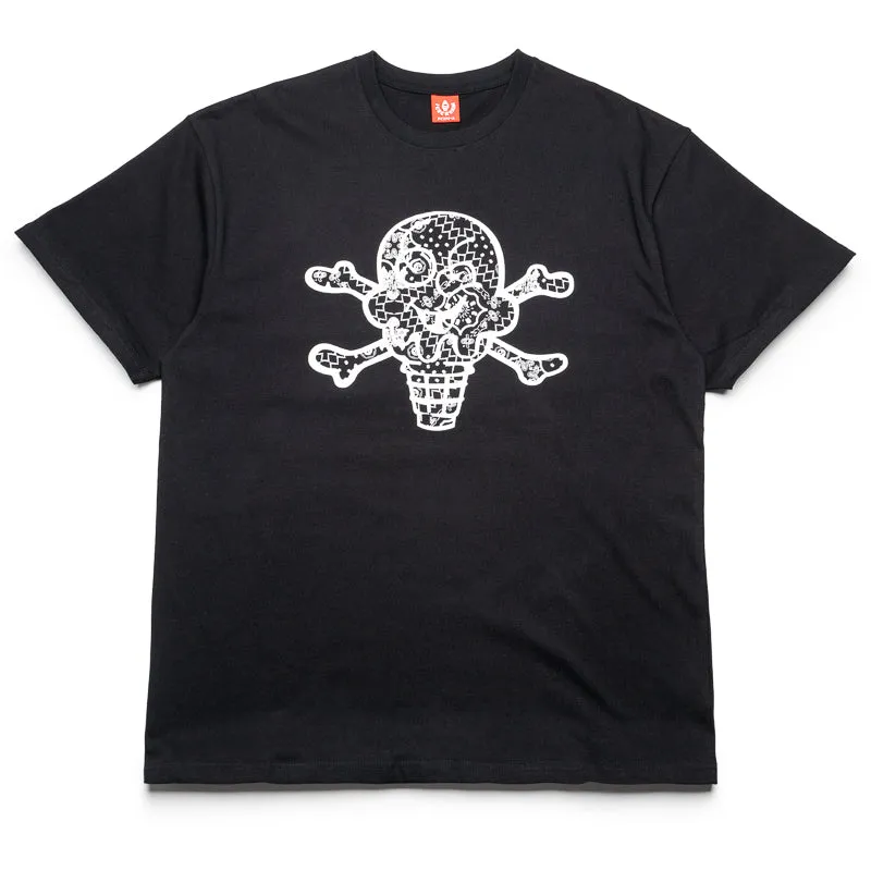 Ice Cream Face Time Tee - Black