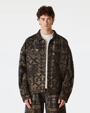 Jacquard Denim Jacket