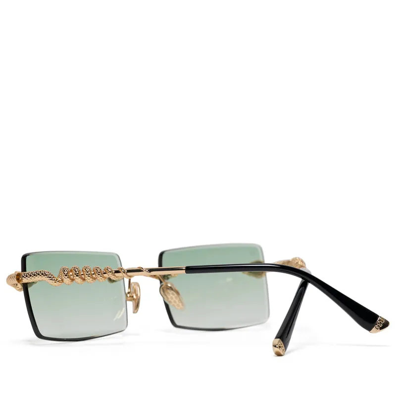James Oro Serpent Authentic - Green Tint/Gold