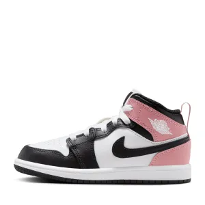 Jordan 1 Mid (PS) - White/Rust Pink