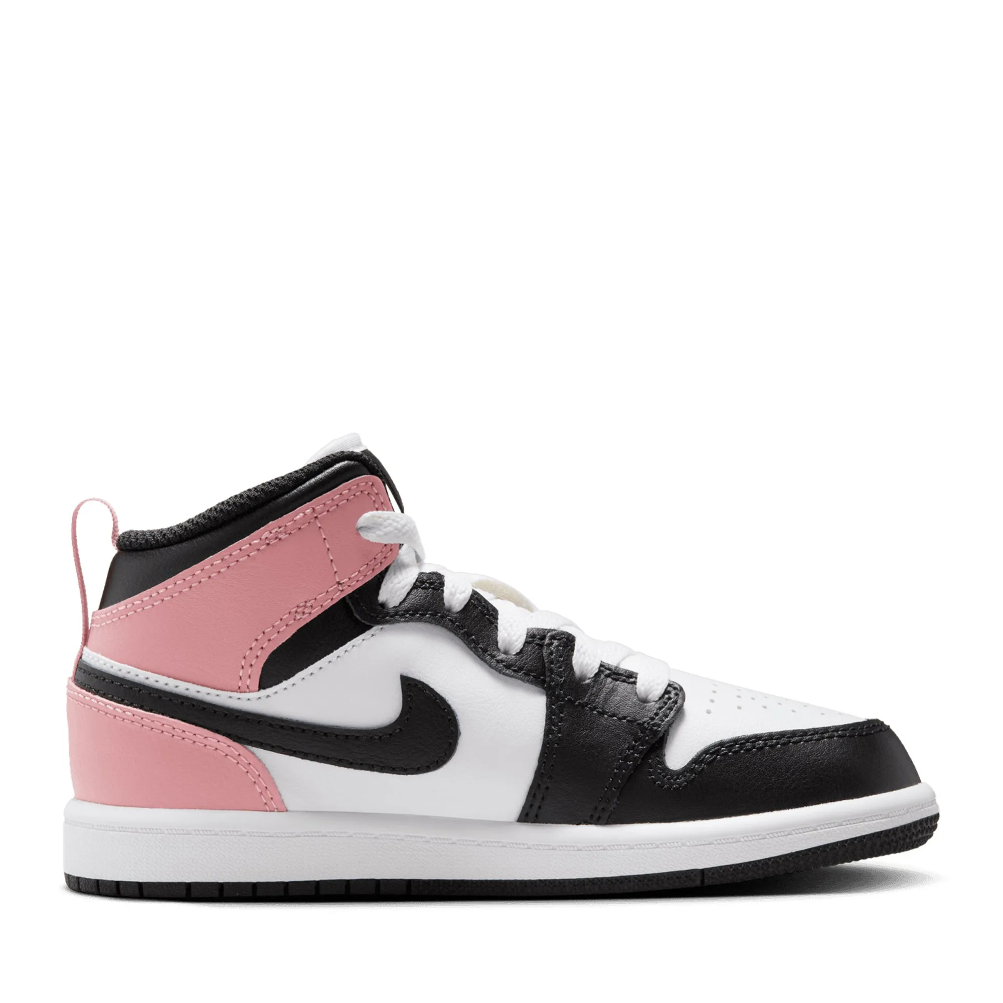 Jordan 1 Mid (PS) - White/Rust Pink