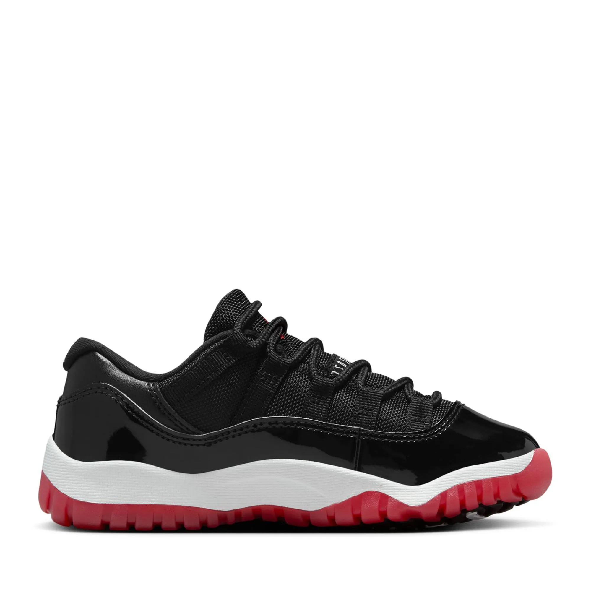 Jordan 11 Retro Low 'Bred' (PS) - Black/Varsity Red