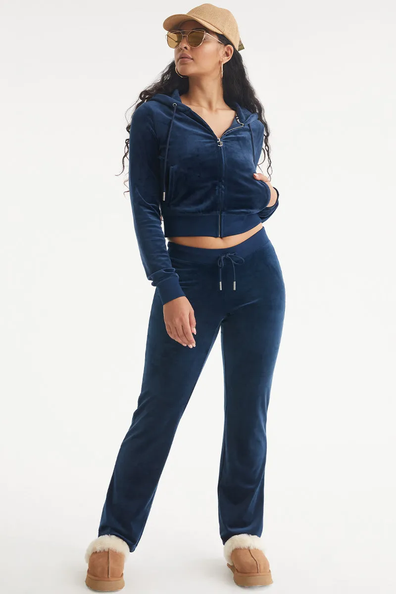 Libra Customizable Big Bling Velour Hoodie Juicy Couture