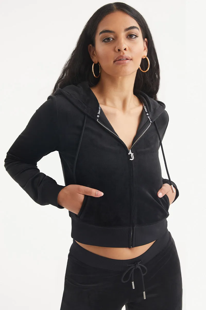 Libra Customizable Big Bling Velour Hoodie Juicy Couture